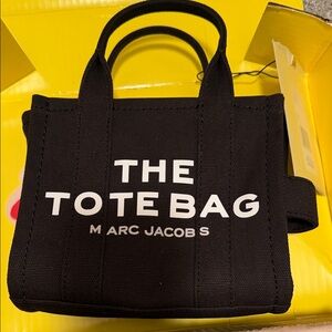 Marc Jacobs Black Canvas Tote Bag